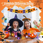 Halloween String Lights 30 LED Pumpkin Bat Ghost Battery Operated